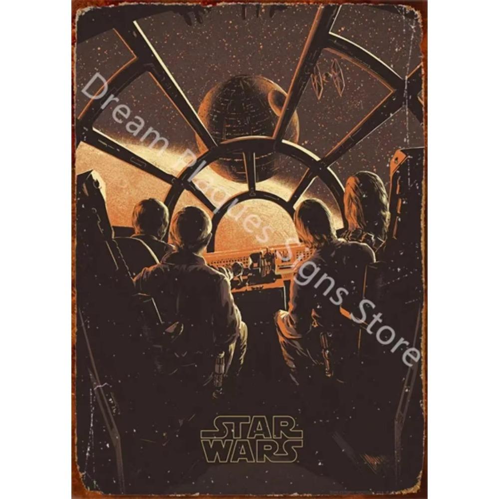 Movie Vintage Metal Sign Retro Cinema Wall Art Poster for Home Room Decor Aesthetic Wall Decoration Plaque Gift for Movie Lovers