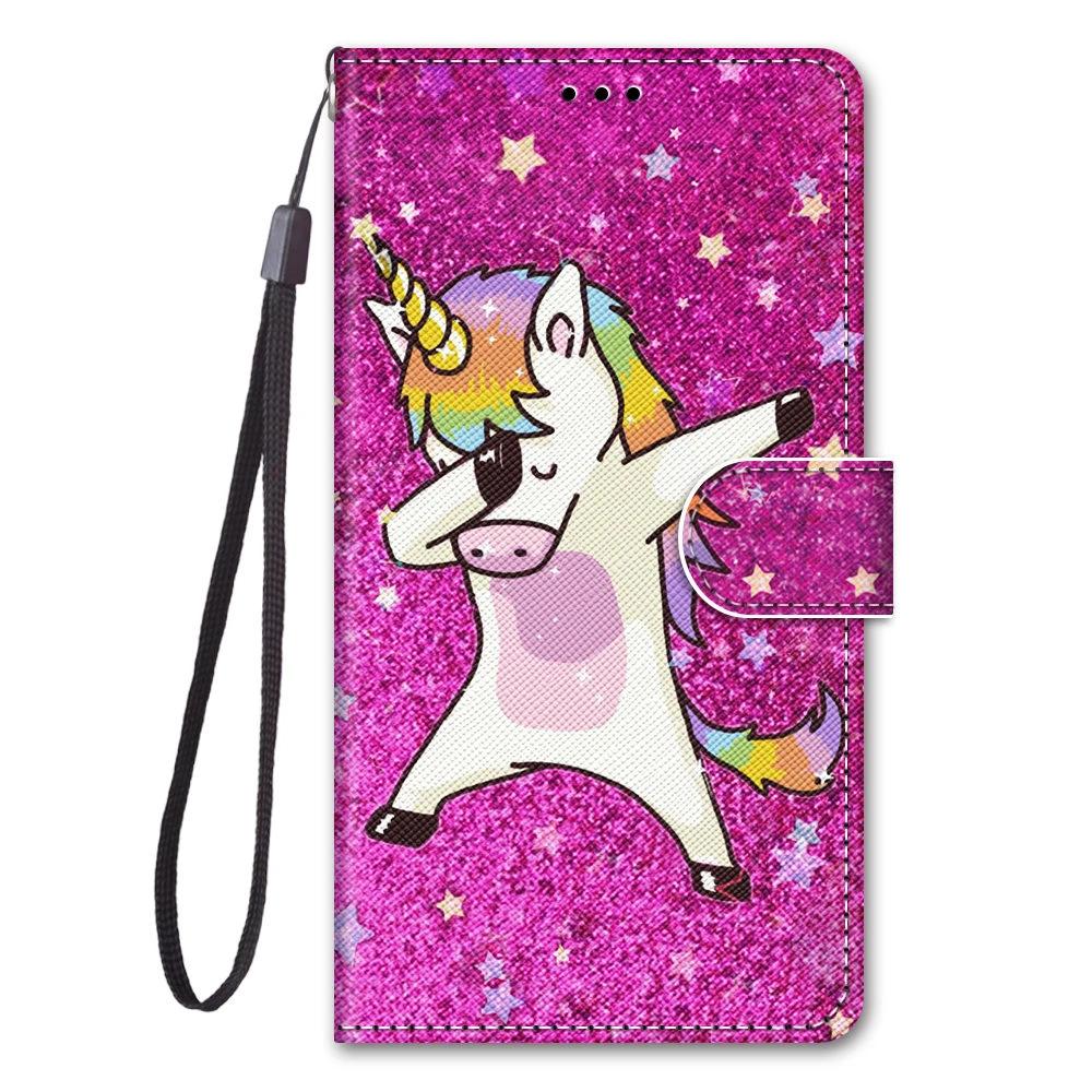 Leather Flip Phone Case For Xiaomi Redmi Note 7 8 Pro 8T 9 Pro 9S Lion Cat Flower Butterfly Painted Wallet Card Holder Cover