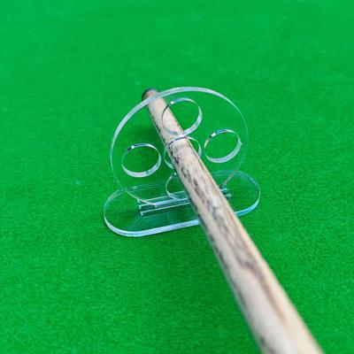 Transparenter 1/5-Loch Pool Queue Stoß Billardstock Trainer Billard Stoß Übungsgerät Trainingsgerät Billard Zubehör