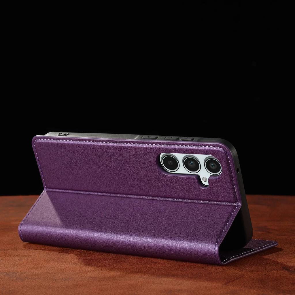 Flip Lederhülle für Samsung Galaxy A15 A35 A55 A14 A34 A54 A56 A16 A36 S25 S24 S23 Ultra S22 S21 Plus S20 FE Handykartenhülle