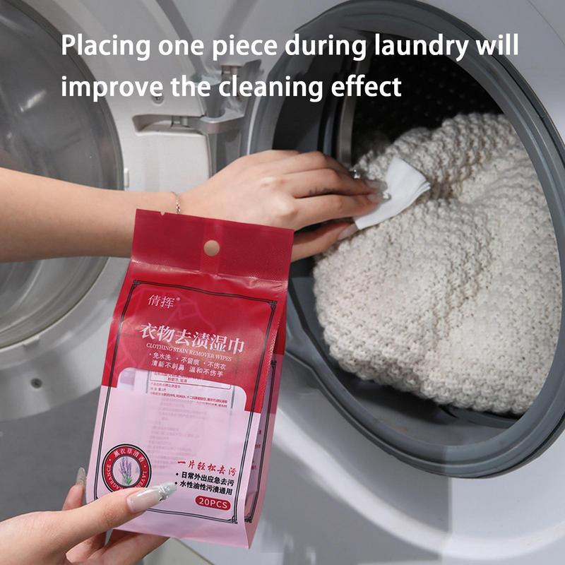 Lingettes de nettoyage durables Décontamination des vêtements Lingettes jetables Haute performance Lingettes détachantes rapides Nettoyant pour vêtements