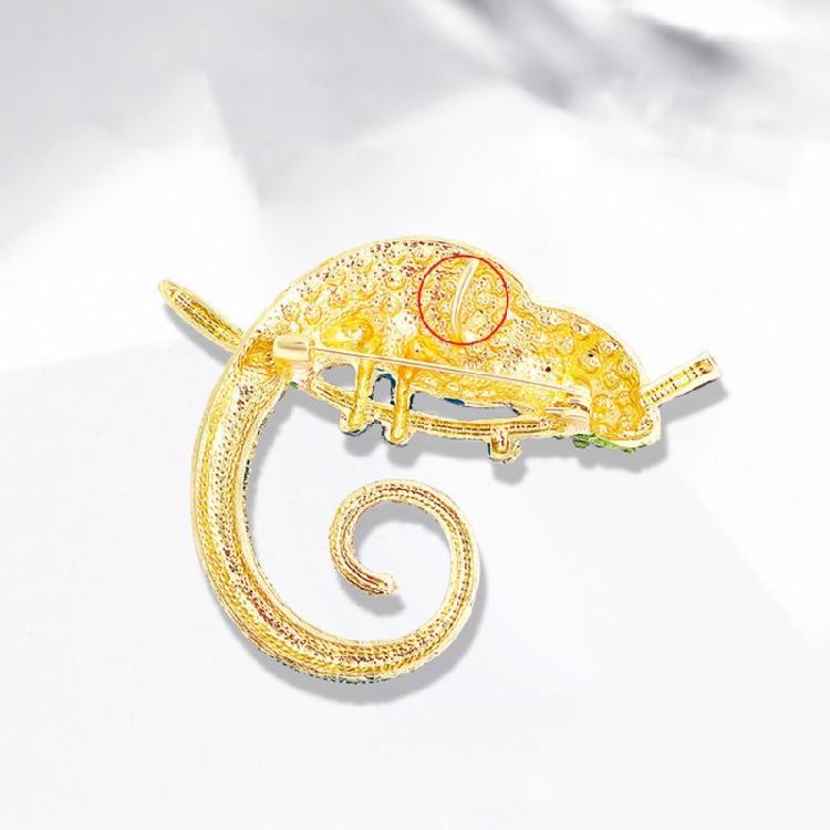 Vibrant Lizard Brooch 4 Color Optional Alloy Accessory Versatile Outfit Accent Badge Pin For Casual or Formal