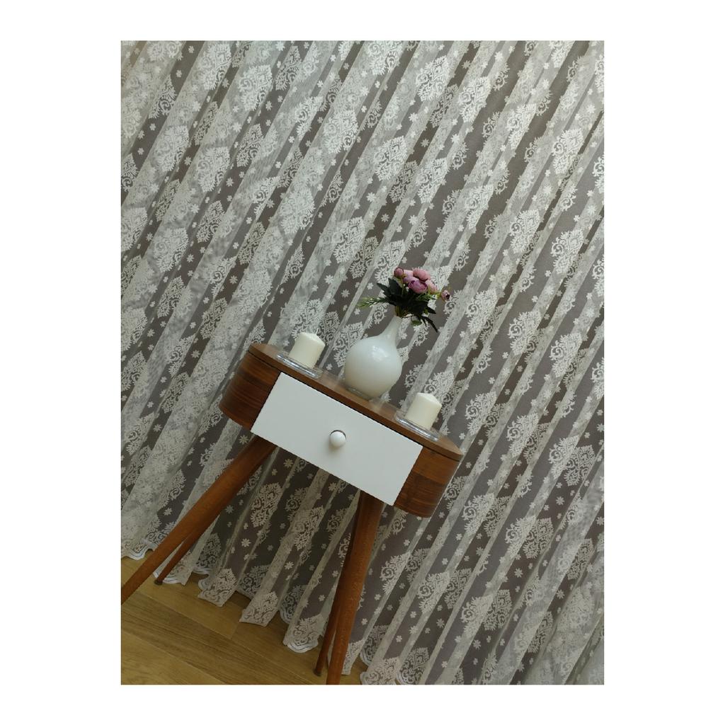 Ecru Palate Knitting, 350x260, Sparse Battery, 1/2 Tüllvorhang