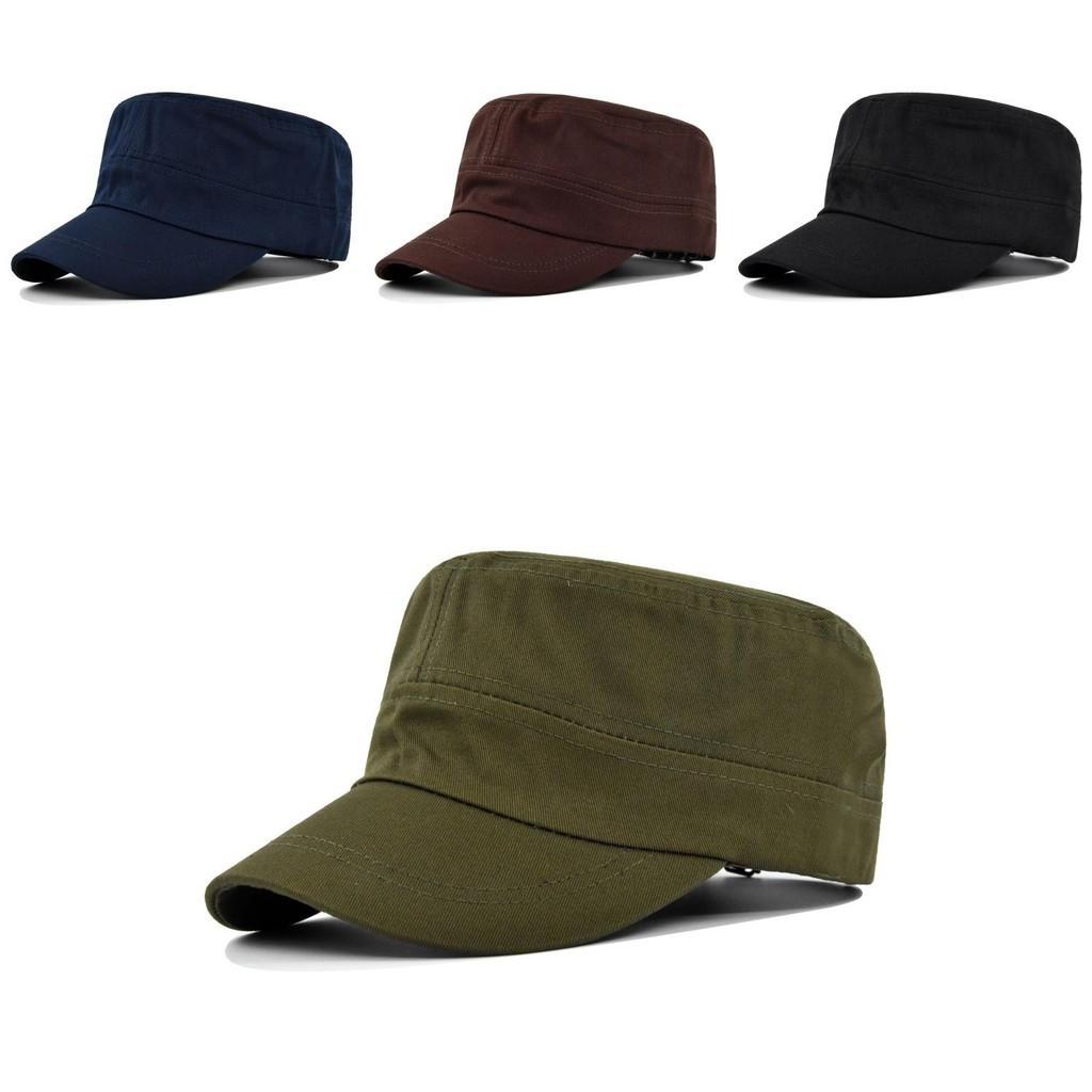 Schwarzer Baumwoll-Freizeit-Hut mit breiter Krempe und Entenschnabel für Männer und Frauen