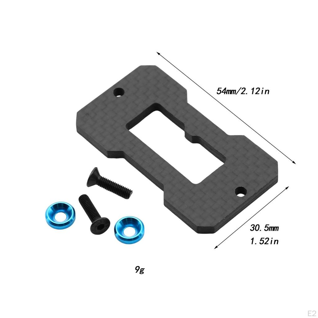 Verstärkungsplatte Servohalterung mit Schrauben Stabile Kohlefaser verstärkte Sitzfläche Verstärkt