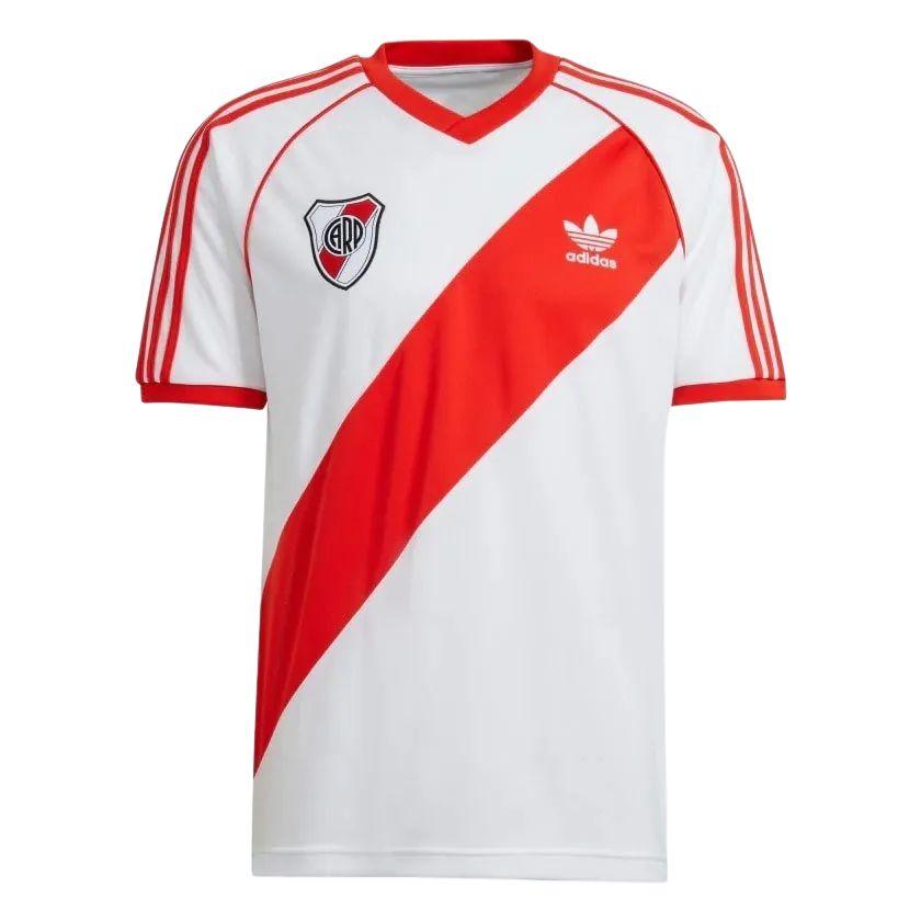 Adidas Originals Color Block Letter Print Striped V-Neck Pullover Short Sleeve Soccer Shirt Men tops AY2668 M