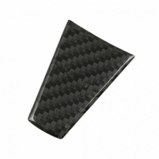 1Pcs black carbon fiber steering wheel cover sticker for Tesla Model X Model S