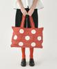 Pleatsmama Polka Dot Shopper Bag Red