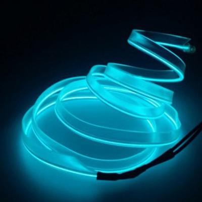 Car Interior Decoration 1/2/3/4/5m Car Styling Flexible Strip LED Cold Light EL Wire Interior Auto Decor Auto Parts