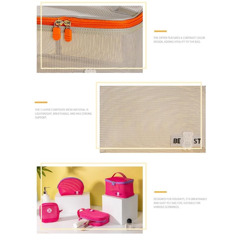 Kosmetiktasche Reise-Make-up-Tasche Große Kapazität Kosmetikbeutel Kulturtasche mit Griff Make-up-Organizer-Tasche für Damen