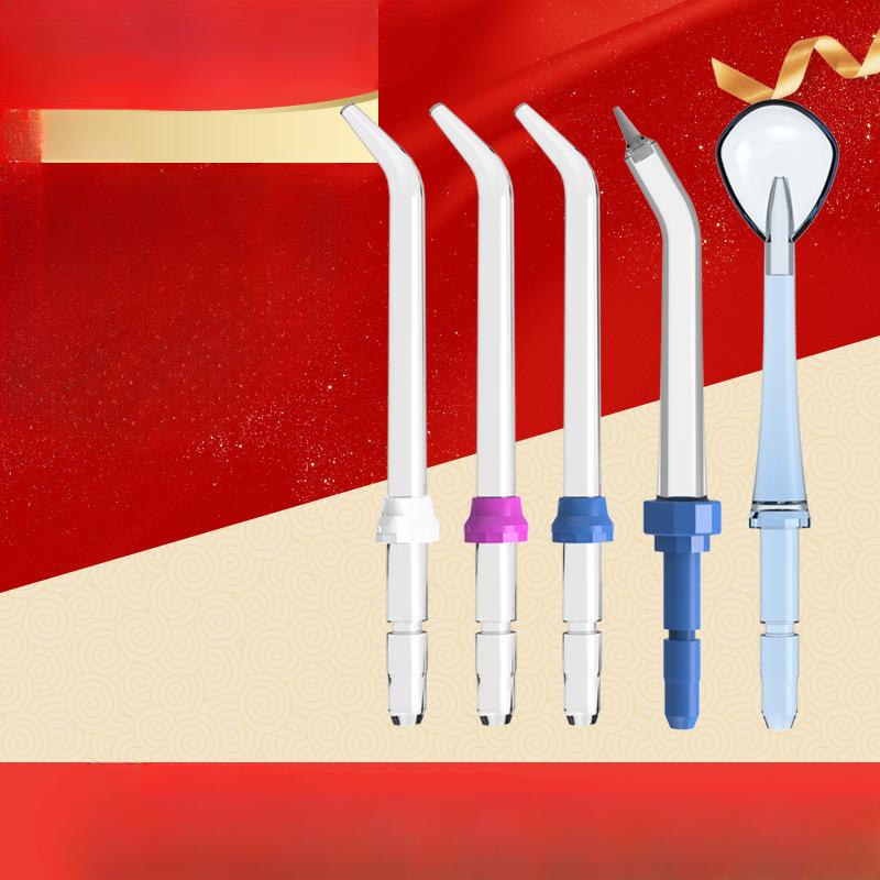 Confezione da 5 ugelli di ricambio Waterpulse per idropulsori orali elettrici, accessori per idropulsori per ugelli standard