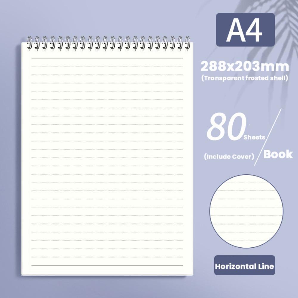 Grids/Blank/Horizontal Line Spiral Notepad Flip Over Design Memo Pad  School Office Supplies