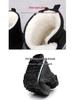 Men's Plus Size Waterproof High-Top Snow Boots with Thickening and Velvet Lining.