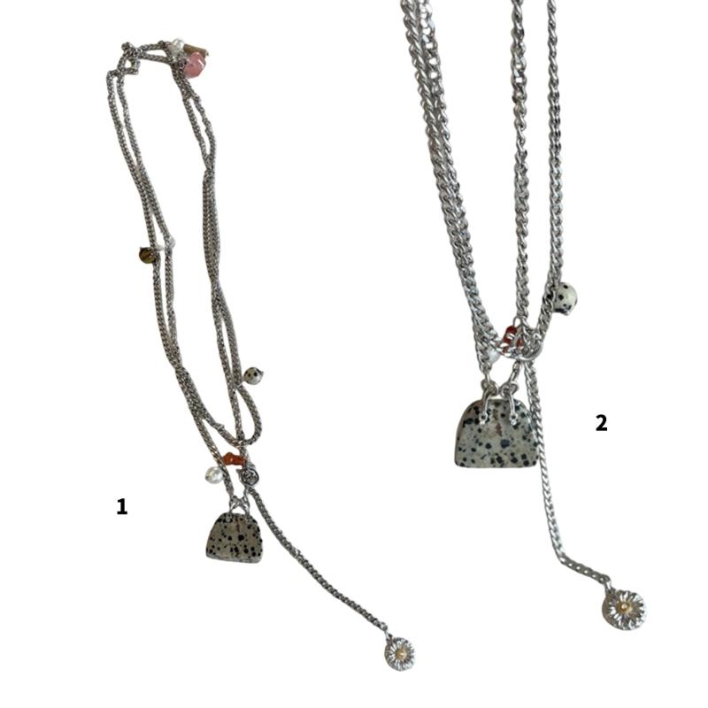 Small Bag Pendant Necklace Adjustable Necklace Titanium Steel Texture Fashion and Trendy Jewelry Suitable for Women