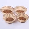 Hand - Woven Snack Basket Storage Basket (Imitation Rattan Basket) Handmade Kitchen Picnic Bread Container Storage