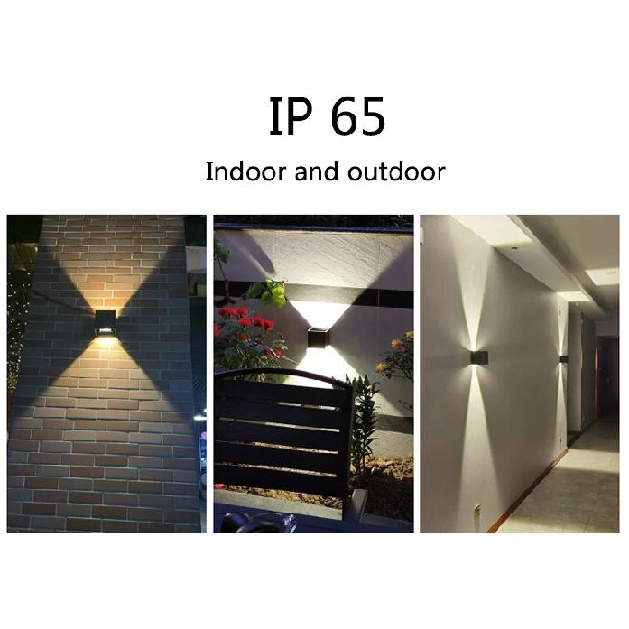 6W/10W LED Wall Light Outdoor Waterproof IP65 Porch Garden Wall Lamp & Indoor Bedroom Bedside Decoration Lighting Lamp Aluminum