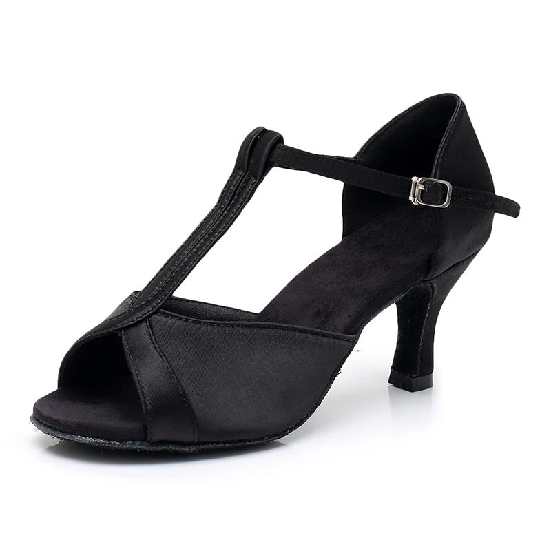 

Женская обувь для латинских танцев для девочек, обувь для бальных танцев танго, сальсы, на каблуке 7 см 39