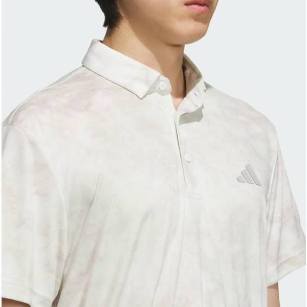 AdidaS Golf Men S ShorT Sleeve T ShirT All Over prinT ShorT Sleeve Polo ShirT Je7142