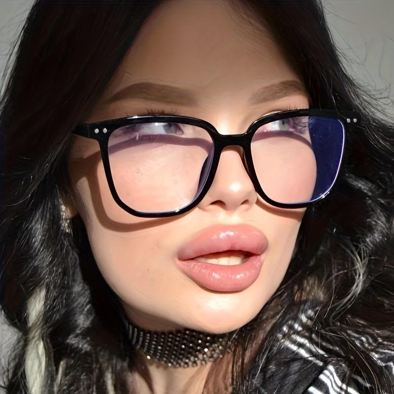 Korean-Style Minimalist Oversized Square Fashion Glasses for Women