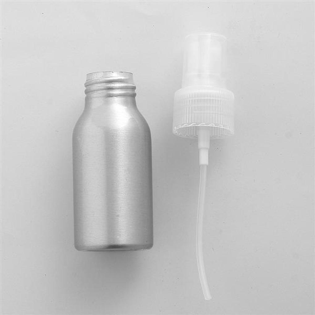 Aluminum Spray Cosmetic Container / 40ml Refillable Bottle