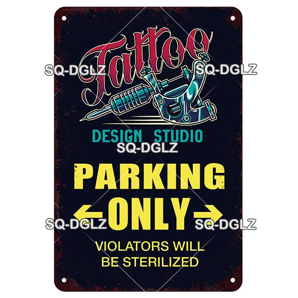 [SQ-DGLZ] Tattoo Styles Metal Sign Vintage Plaque Tin Sign Plate Wall Decor For Bar Club Man Cave Art Painting Travel Poster