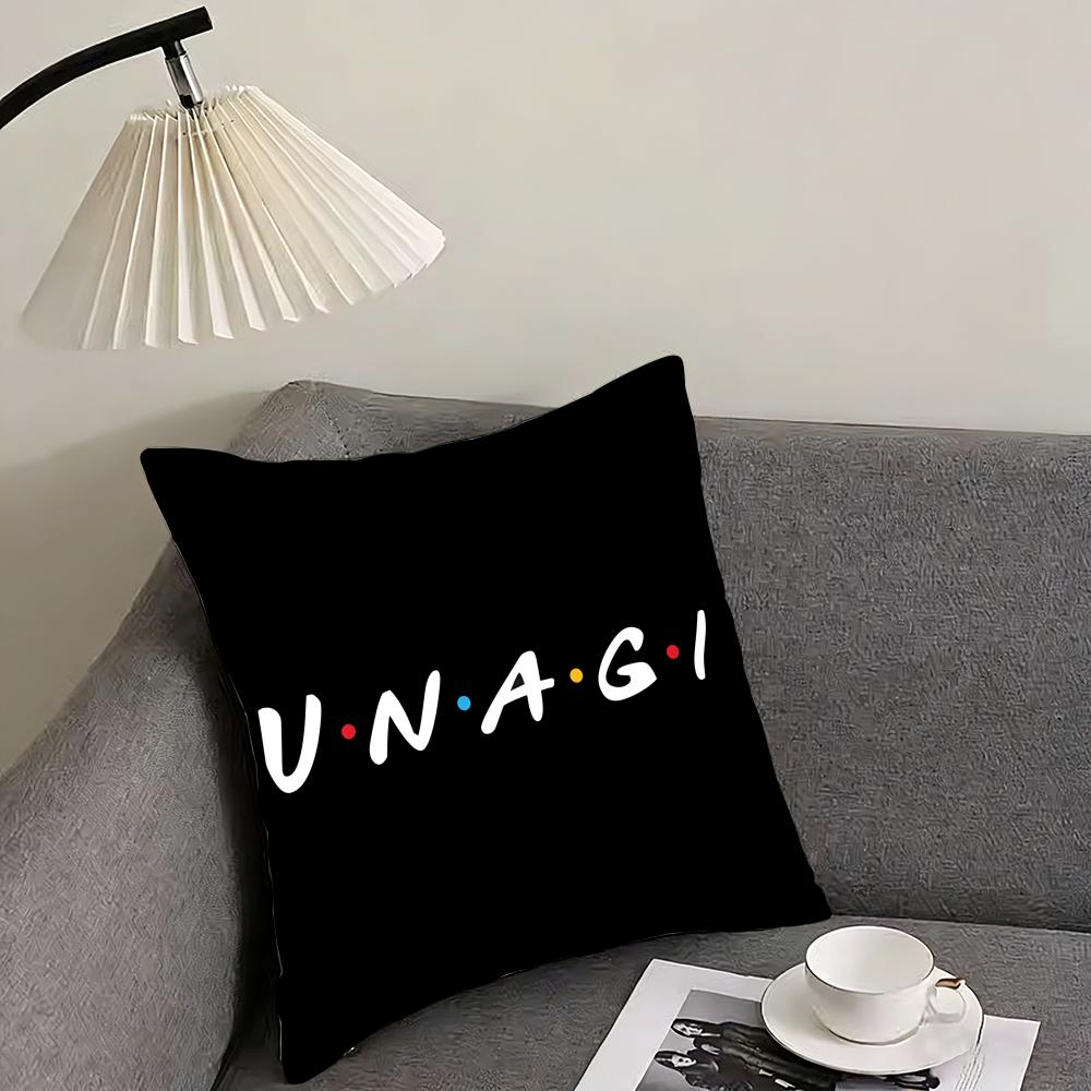 Classic FFriends Fun Quotes Cushion Cover Pillowcase Comfort Sofa Bed Silky Elegant Invisible Zipper Decorative Cushion Cover