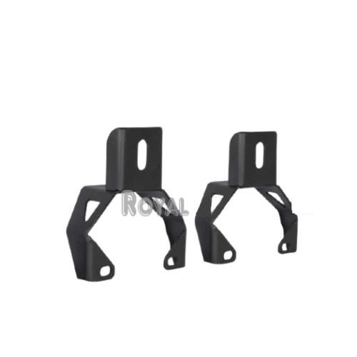 Black "Fog Light Mount Fit for Royal Enfield Scram & Himalayan 411"