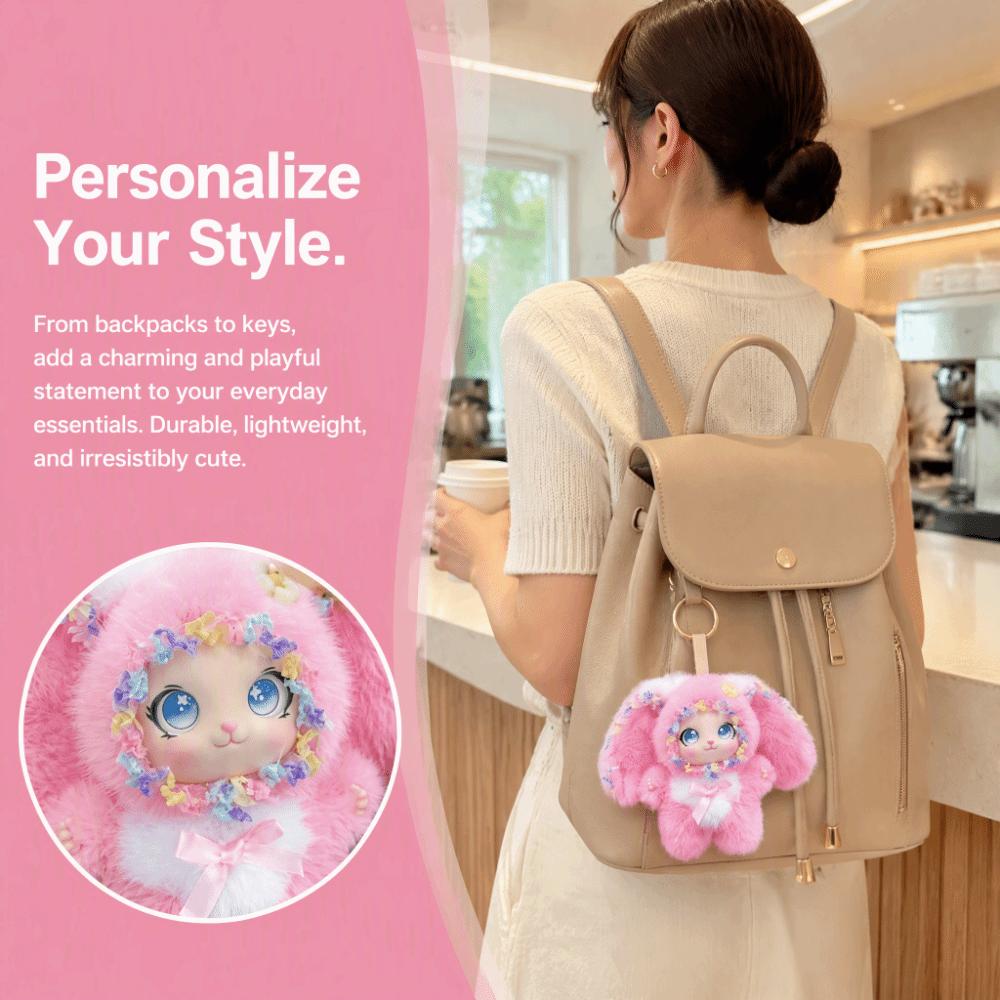 Soft Lori Rabbit Pendant Plush Bunny Plush Decoration Cute Vinyl Doll Keychain For Kids