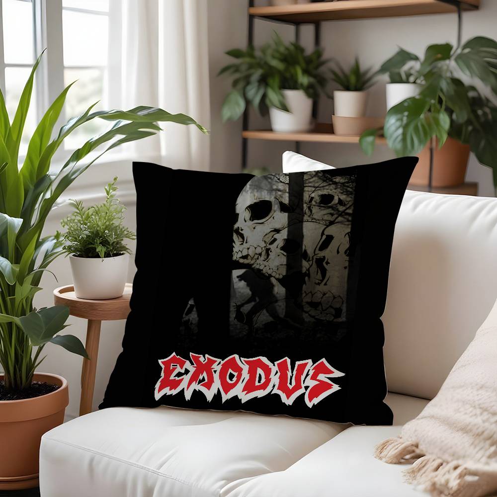 Rock Band-E-Exoduss Kissenbezug Plüschstoff Weich Kissenbezug Beidseitig bedruckt Kissenbezug Haushaltsgeschenke
