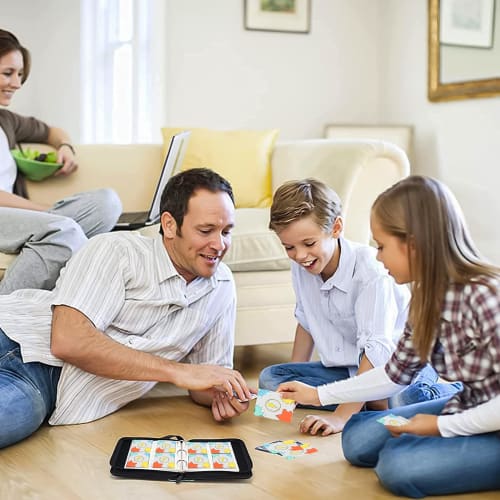 Trading Card File, Card Binder, 4-Pocket Binder, Holds 400 Cards, Popular for Storing Trading Cards and Card Games, Birthday, New Year's, and Christma