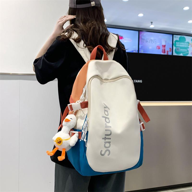 Women's Ins Style Backpack: Large Capacity, Japanese & Korean-Inspired, Perfect for Middle, High School & College Students
