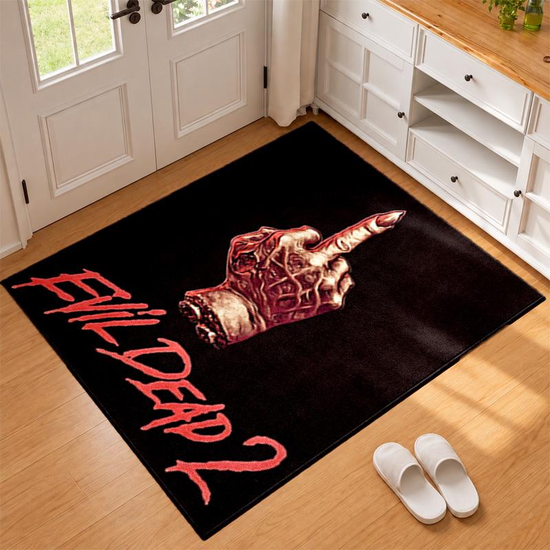 Evil dead Carpet Door Mat for Living Room or Bedroom Protective Mat Under Chair Office Decoration Christmas Gift Birthday Present