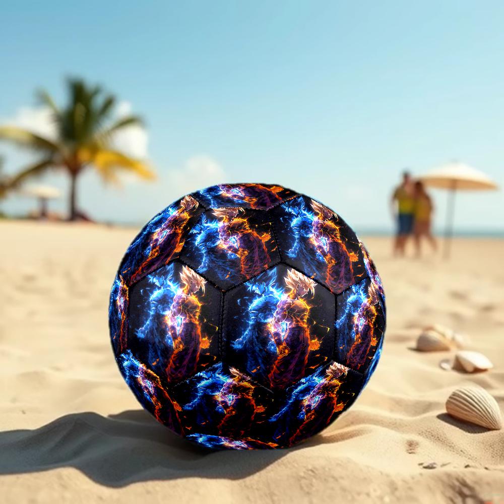 1pc Dragon Ball Z Football Soccer Ball Size 5 Indoor Soccer Ball Fashion Colorful  Backyard Game -Great For Sports Fans Gift HE10