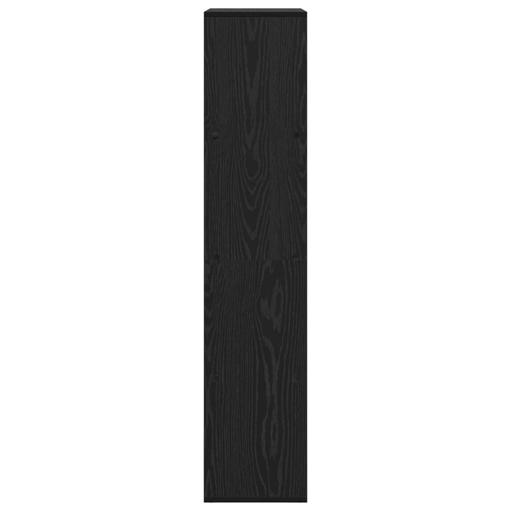 Bookshelf Black Oak Look 69.5 x 29 x 137.5 cm