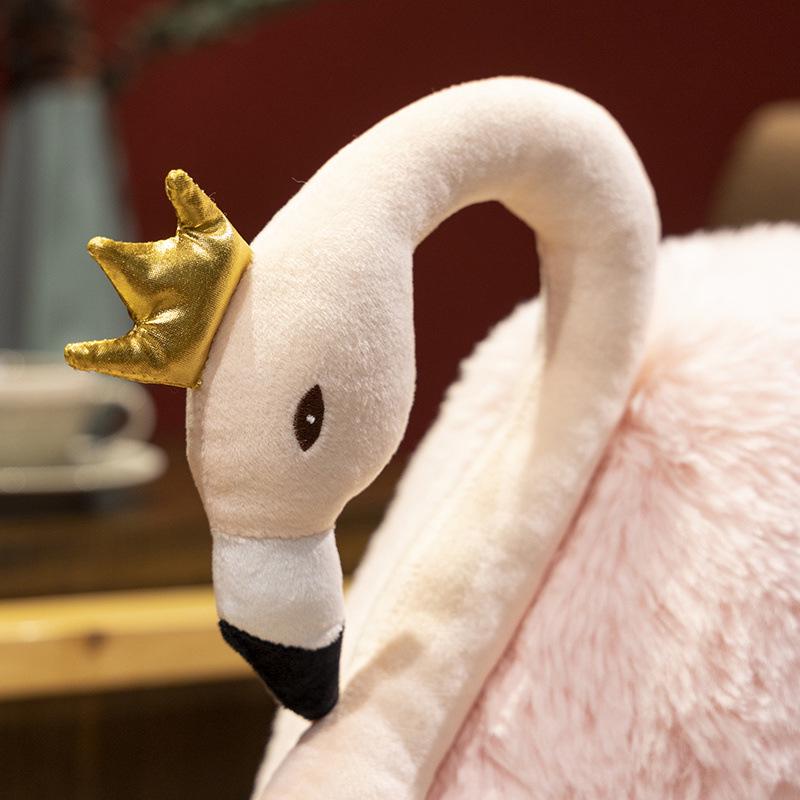 Adorable Swan & Deer Plush Toy Set - White Swan Home Decor & Girls' Hugging Pillow