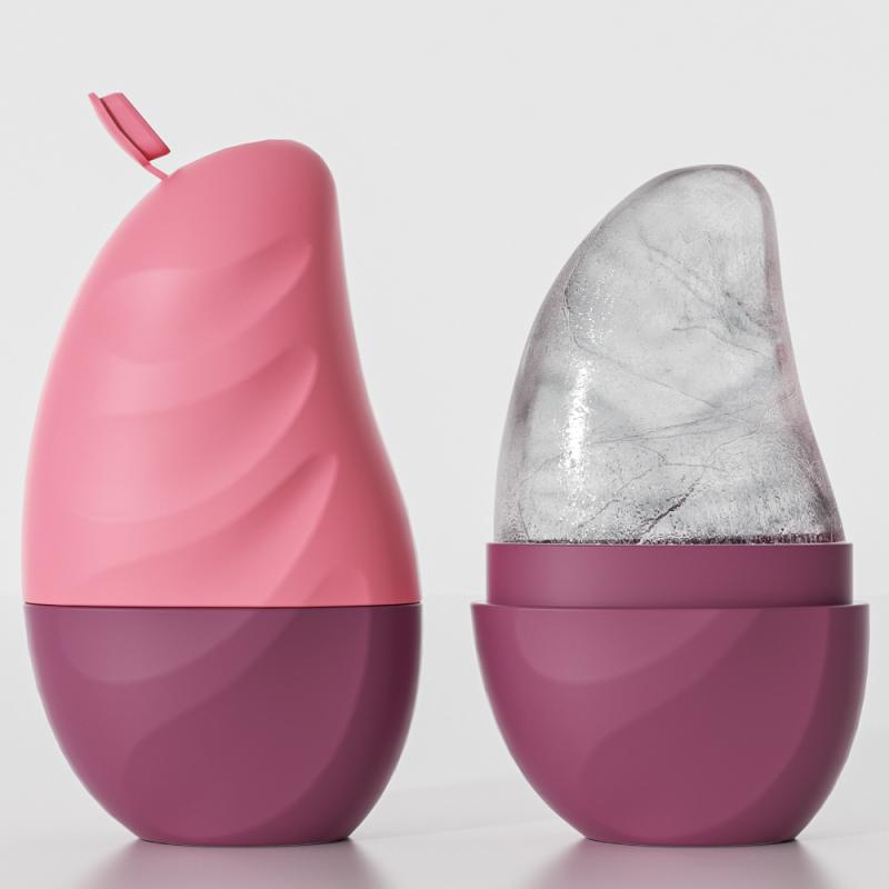 1Pcs Ice Face Roller Face Lifting Contouring Tools Mango Shape Silicone Ice Mold  Eye Facial Massager Beauty Skin Care Tools