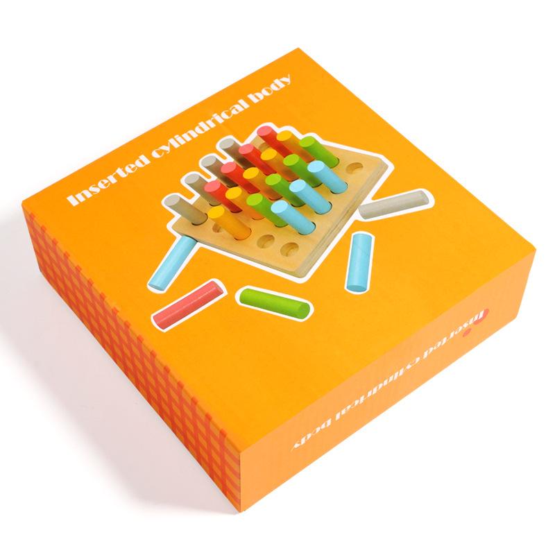 Montessori Sensory Cylinders with Pegs: Early Education Teaching Aids for Children.