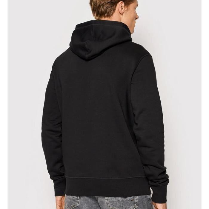 Sweat à capuche - TOMMY HILFIGER - Roundall Graphic - Noir - Homme - Taille M