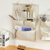 Minimalist Linen Cotton Hanging Storage Organizer Home Dorm Door Wall