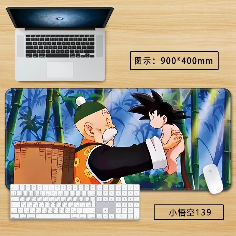Neuer Schlichter Stil Son Goku Leder Mauspad Übergröße Animation Dragon Ball Kakarotto Kreative Computer Tastatur Büro Rutschfest Wasserdicht Tischmatte