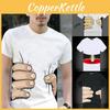 Neues Herrenmode 3D-gedrucktes T-Shirt mit lustiger großer Hand Kurzarm-Tee**