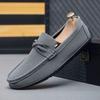 Fashion Men Casual Shoes Suede Luxury Brand Soft Loafers Male Lazy Shoes Breathable Comfort Slip-on Mens Driving Shoes Moccasins