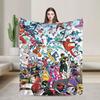 Super Sentai Blankets Camping Flannel Throw Blanket For Couch Chair Sofa Bed Soft Design Quality Bedspread Gift