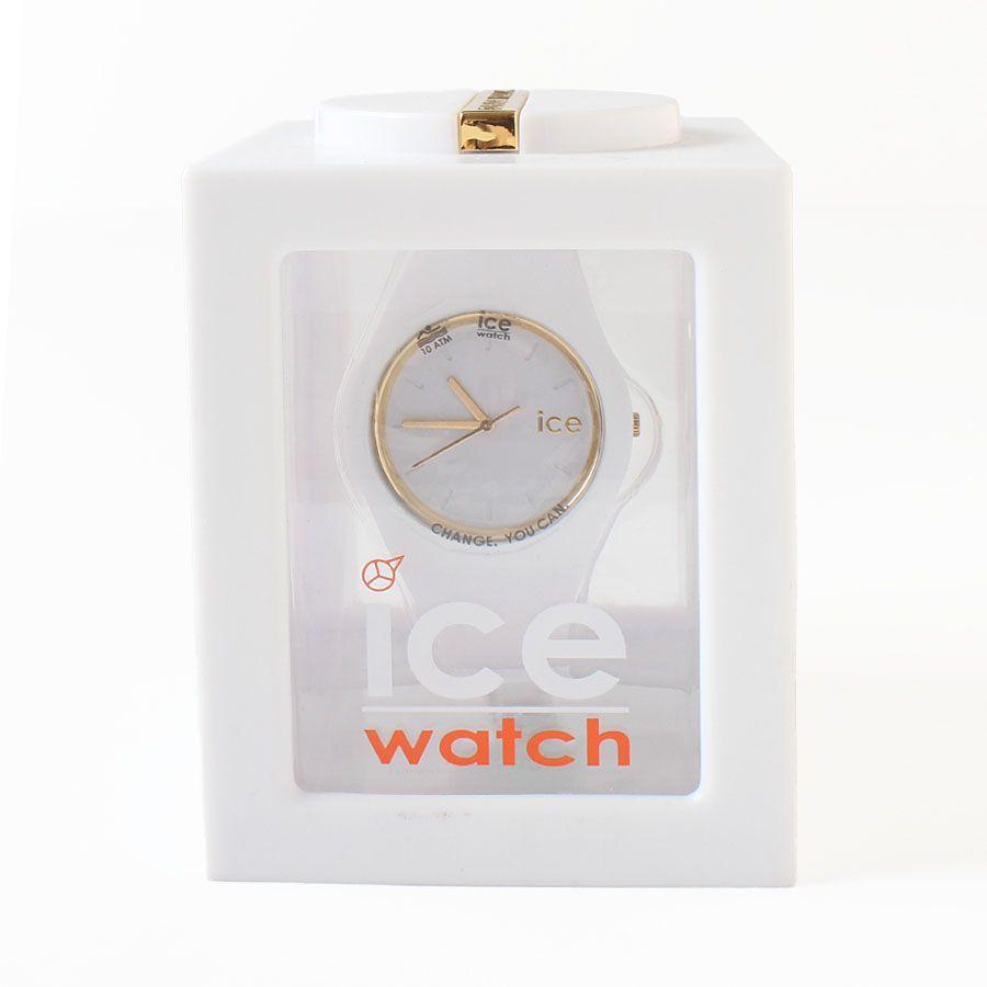 Used WL25144 Unused ICE watch ICEglam White Working item Silicone rubber belt Case included 000917