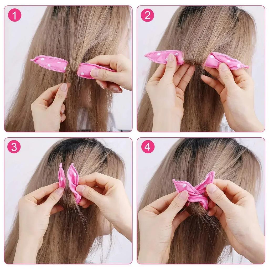 3pc Set Hairs Curlers Soft Sleeping Pillow Hair Rollers Girl Women Flexible Foam Sponge Curls Hair Curling DIY Hair Styling Tool
