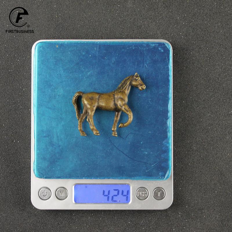 Винтажные Медные Животные Арабский Конь Дикий Боевой Конь Курсер Фигурки Настольное Украшение Аксессуары для Домашнего Декора Латунное Ремесло