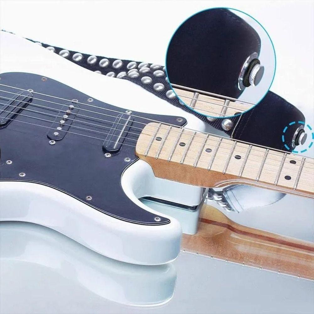 10Pcs Washer Guitar Strap Blocks Buckle PE Guitar Strap Locking Protector  Guitar Accessories