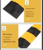 Triangular Rubber Car Slope Pad for Uphill Climbing and Speed Control with Reinforced Steel