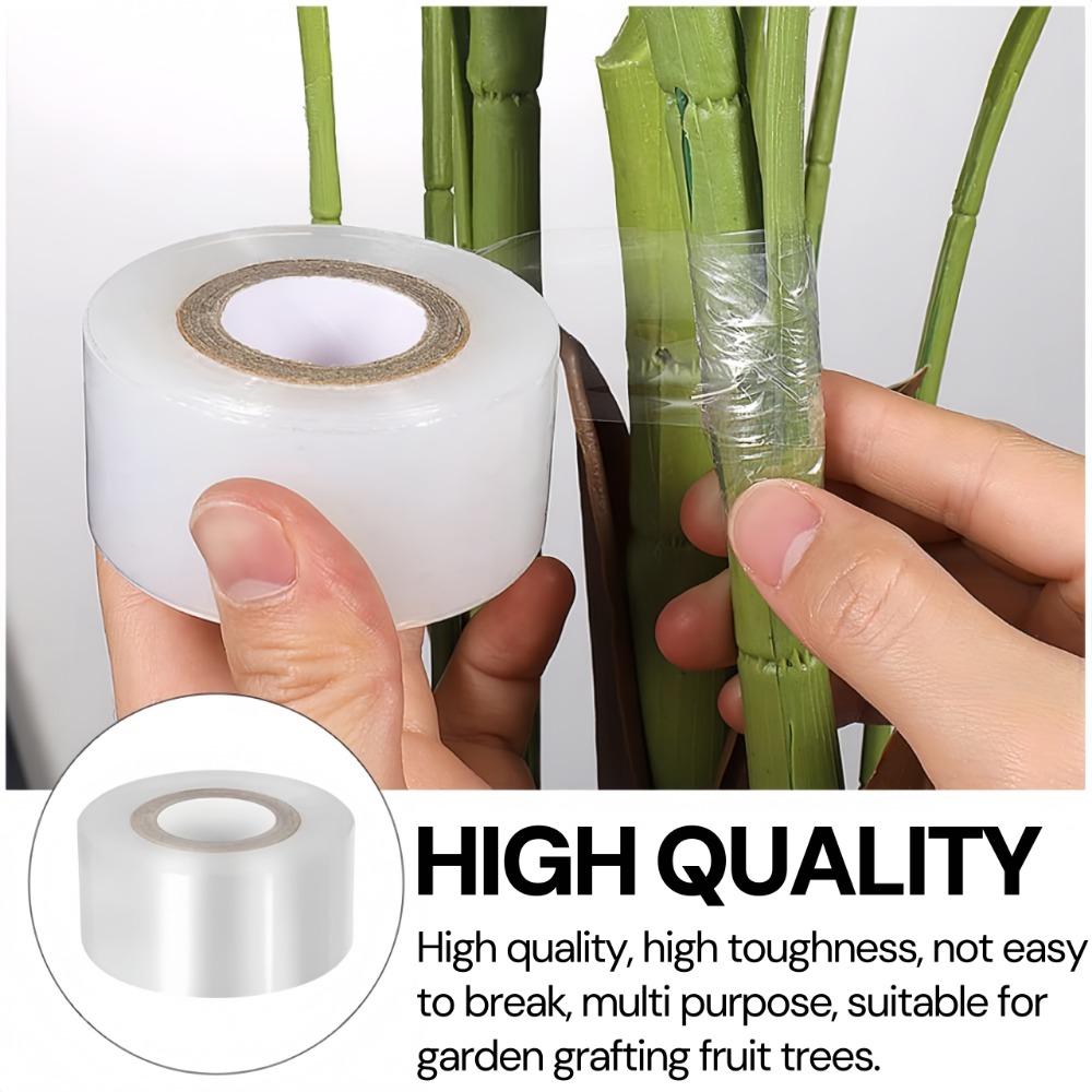 200M PE Grafting Tape Self-adhesive Stretchable Protective Film for Garden Tree Seedling Grafting 3/4/5cm Width Gardening Tools
