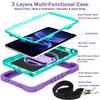 Rotate Stand Tablet Cases for 9.7'' Xiaomi Redmi Pad 2 SE/Poco Pad C1/Redmi Pad 2 9.7 Case Cover Shockproof Silicone+PC Shell